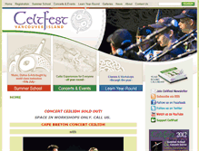Tablet Screenshot of celticperformingarts.com